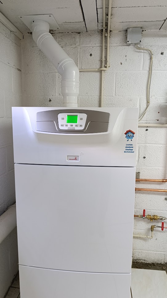 installation d'une chaude gaz a condensation chappee